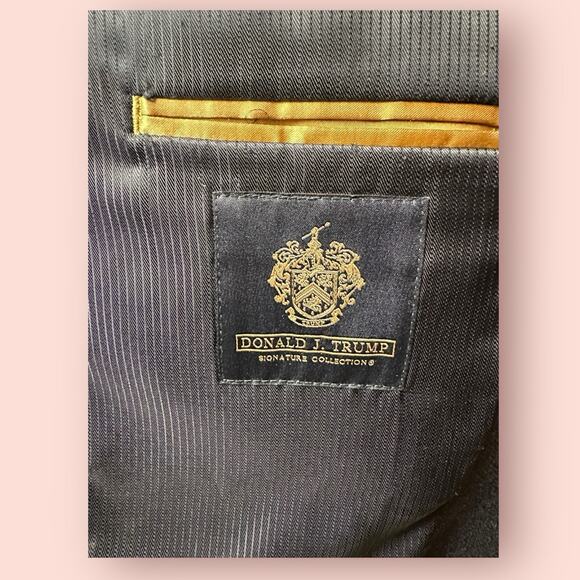 Donald J Trump Signature Collection Gray Sport Coat Men's 38R Blazer Wool Silk - Picture 7 of 7